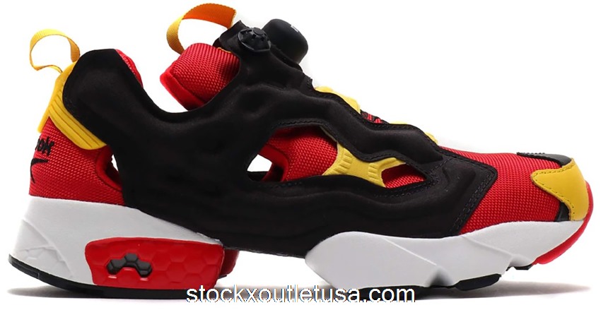 Outlet Reebok Instapump Fury Scarlet Toxic Yellow EH1788