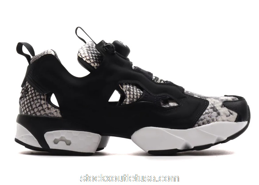 Outlet Reebok Instapump Fury Snakeskin Black White