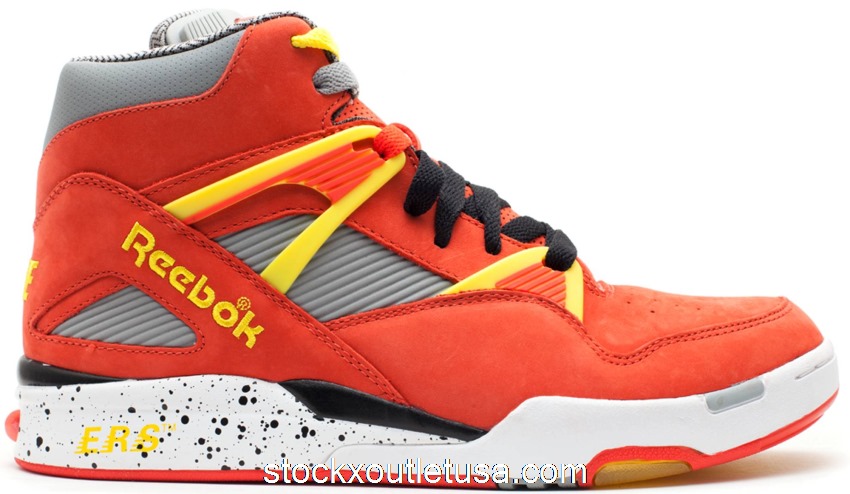 Outlet Reebok Pump Omni Zone Packer Shoes Nique Red 4-J99942