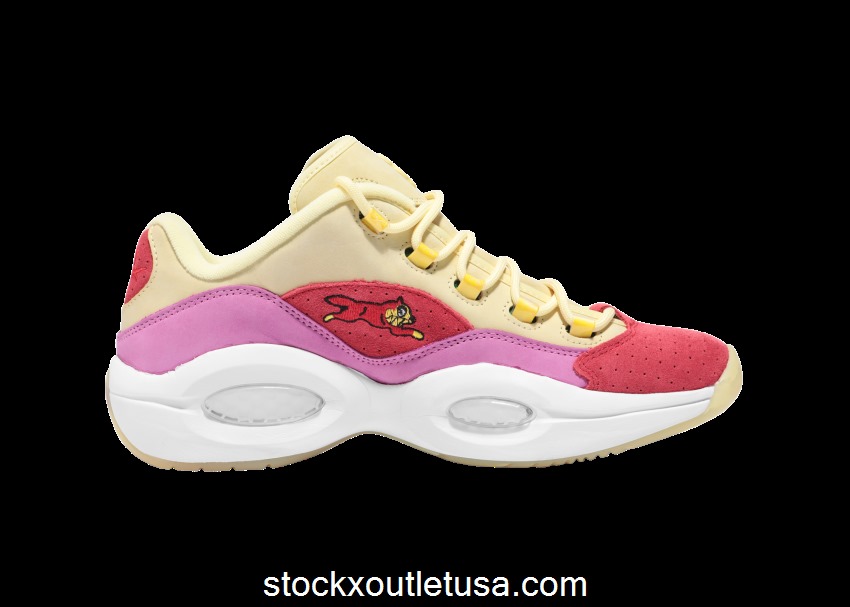 Outlet Reebok Question Low BBC Ice Cream Running Dog Yellow Red FZ4346