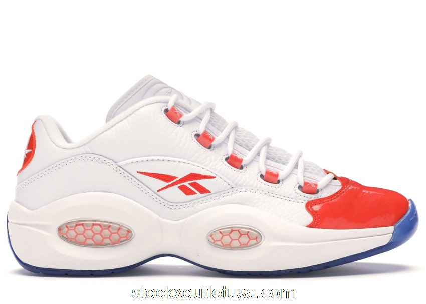 Outlet Reebok Question Low Patent Toe Orange FX4999