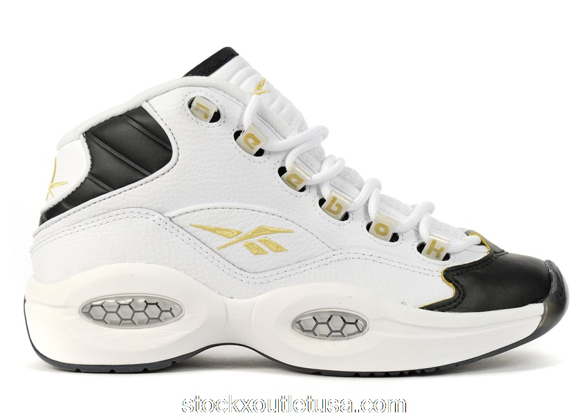 Outlet Reebok Question Mid Black Toe (GS) EG6274