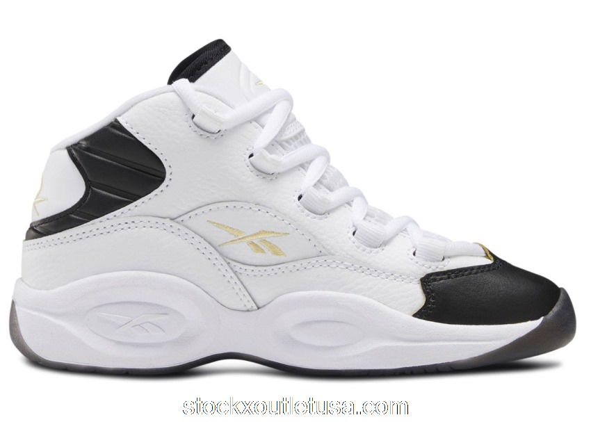 Outlet Reebok Question Mid Black Toe (PS) EG6276