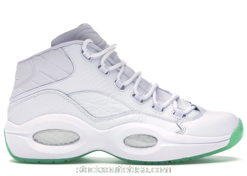 Outlet Reebok Question Mid White Mint Glow CM9417
