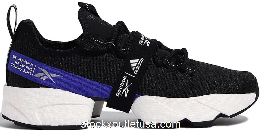 Outlet Reebok Sole Fury Boost Black White FW0168
