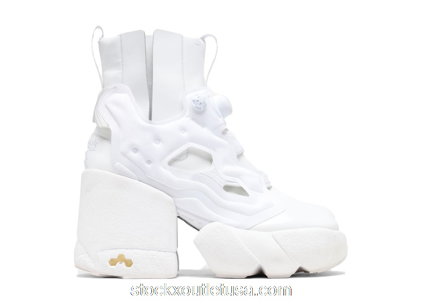 Outlet Reebok Tabi Instapump Fury Hi Maison Margiela Triple White (W)