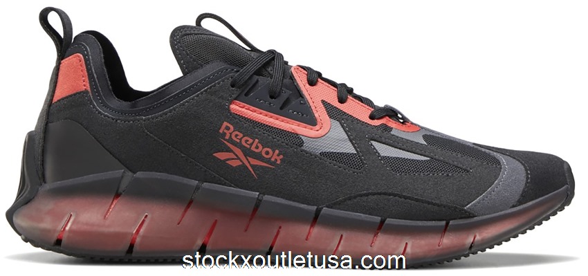 Outlet Reebok Zig Kinetica Concept Type 2 Black Grey Red FW5734