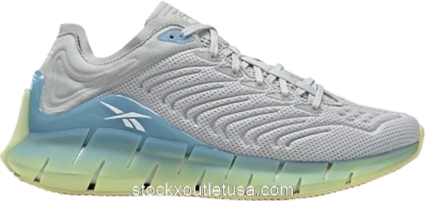 Outlet Reebok Zig Kinetica Lemon Glow Fluid Blue (W) EH2811