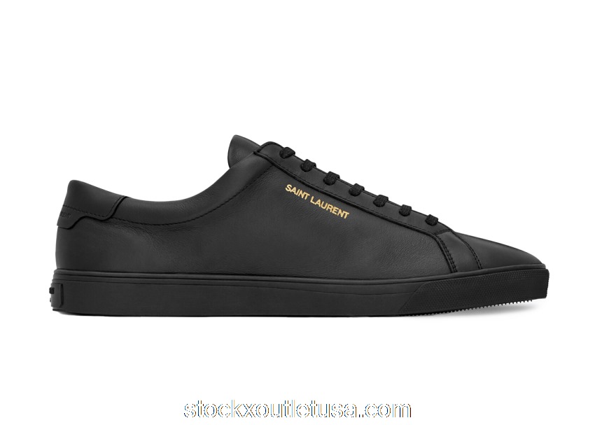 Outlet Saint Laurent Andy Low Black 6068330ZS001000
