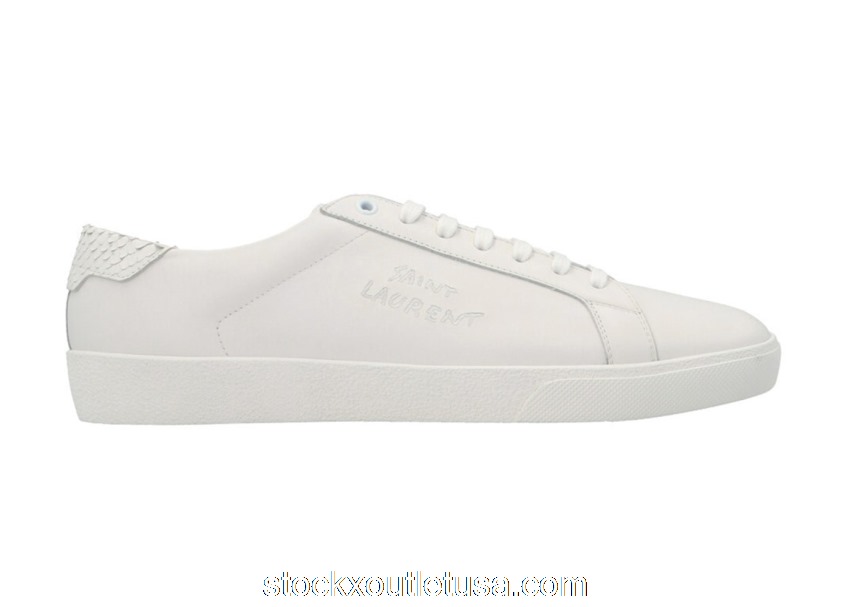 Outlet Saint Laurent Court Classic SL/06 Low White 6500030ZS119030