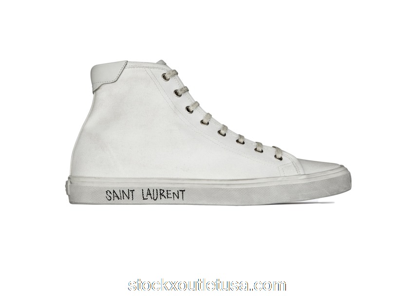 Outlet Saint Laurent Malibu Mid Optic White 64924900NG09030
