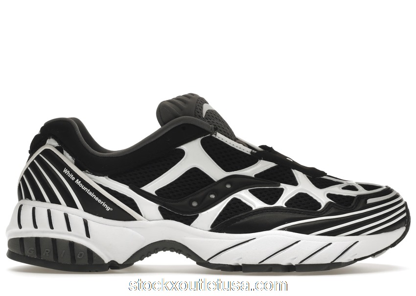 Outlet Saucony Grid Web White Mountaineering Black White