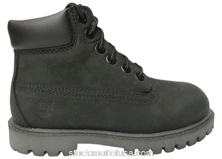 Outlet Timberland 6 Inch Premium Boot Black Nubuck (TD) TB012807