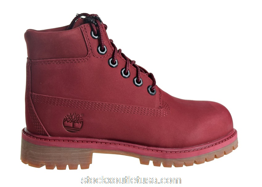 Outlet Timberland 6 Inch Premium Boot Burgundy (PS) TB0A1VKEM49
