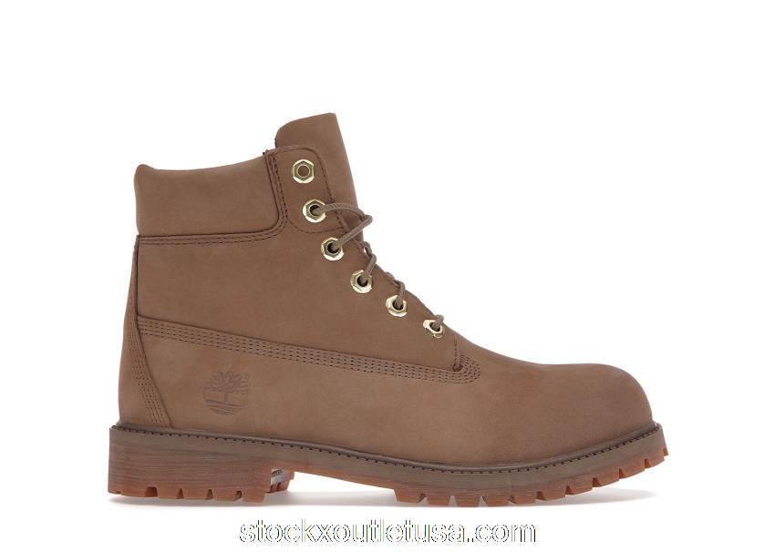 Outlet Timberland 6 Inch Premium Boot Dark Beige (GS) TB0A1VDTD82