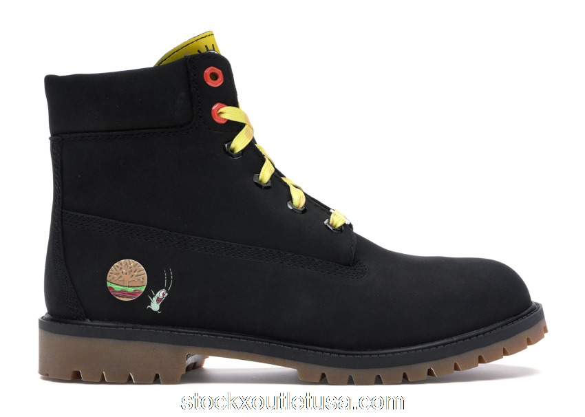 Outlet Timberland 6\" Spongebob Black (GS)