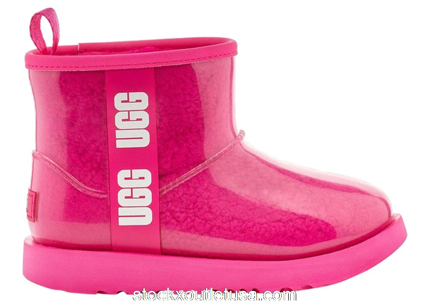 Outlet UGG Classic Clear Mini II Boot Rock Rose (Kids) 1112386K-RCR