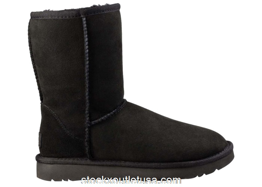 Outlet UGG Classic Short II Boot Black (W) 1016223-BLK