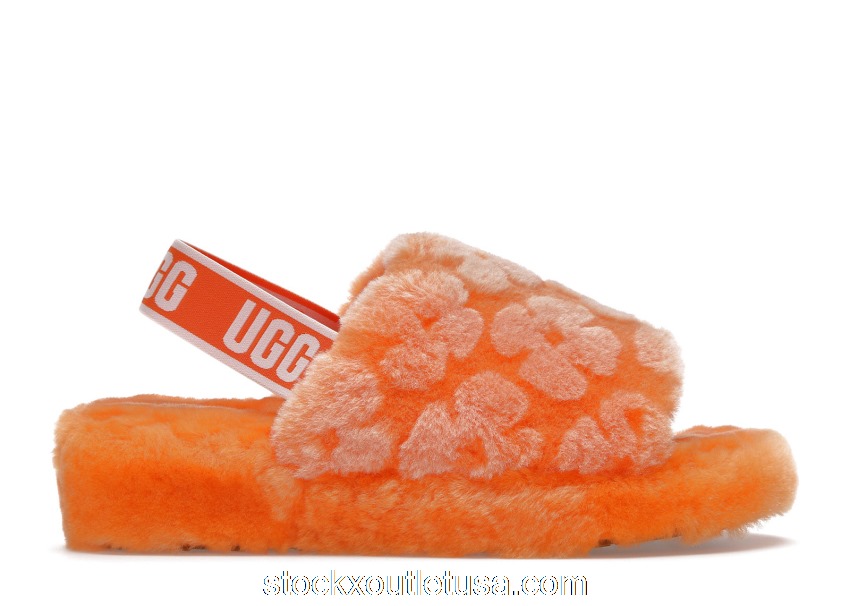 Outlet UGG Fluff Yeah Poppy Slide California Poppy (W) 1118459-CPPP