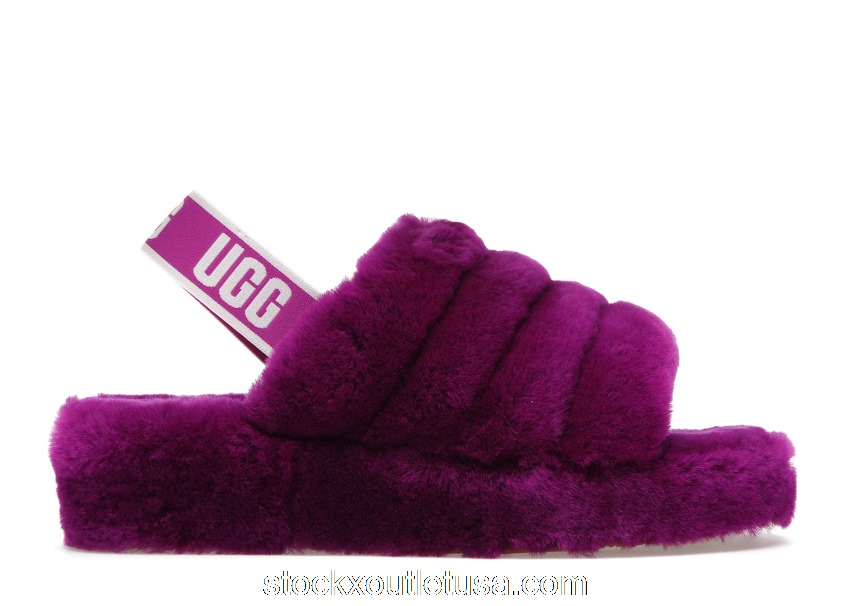 Outlet UGG Fluff Yeah Slide Berrylicious (W) 1095119-BYLC