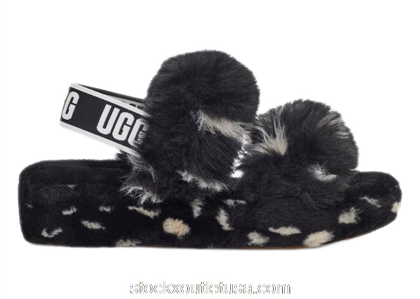 Outlet UGG Oh Yeah Spots Slide Black (W) 1118165-BLK