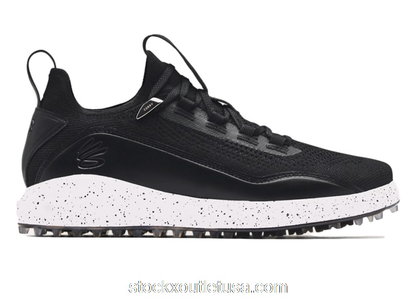 Outlet Under Armour Curry 8 Spikeless Golf Shoes Black 3023734
