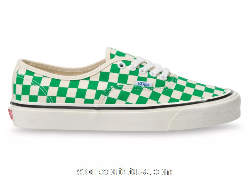Outlet Vans Authentic 44 DX Anaheim Factory Emerald Checkerboard VN0A54F241H