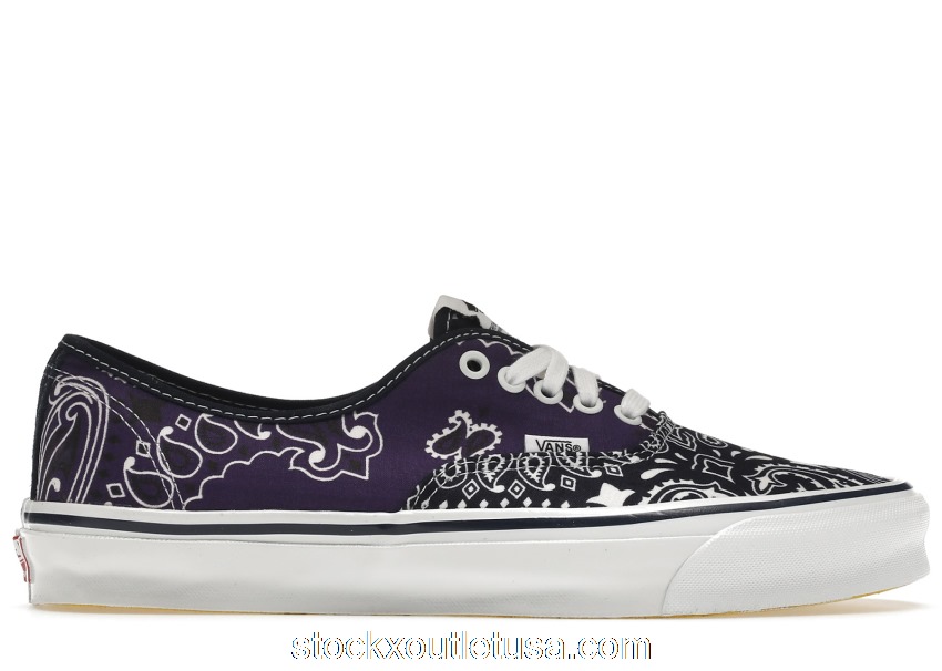 Outlet Vans Authentic Bedwin And The Heartbreakers Multi Purple Bandana VN0A4BV99R9