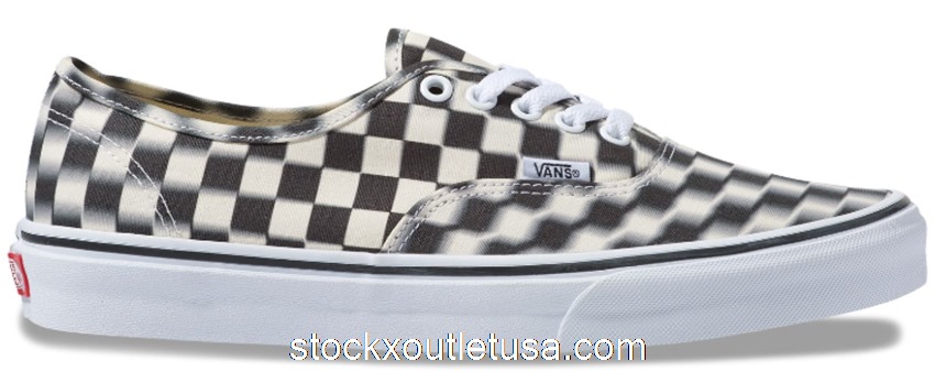 Outlet Vans Authentic Blur Check Black