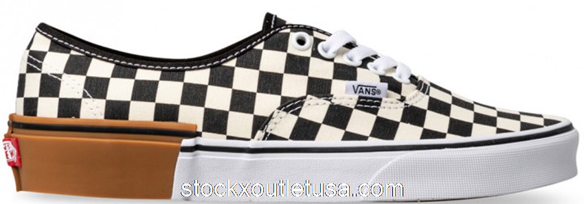 Outlet Vans Authentic Checkerboard Gum Sole VNA38EMU58