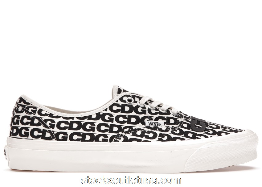 Outlet Vans Authentic Comme des Garcons Black Heel Tab (Curved Rubber) VN0A4BV9SHM