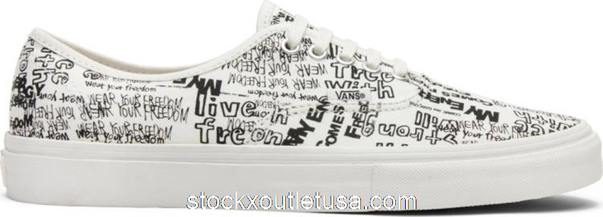 Outlet Vans Authentic Comme des Garcons White (Japan) VN0A33TAKXY
