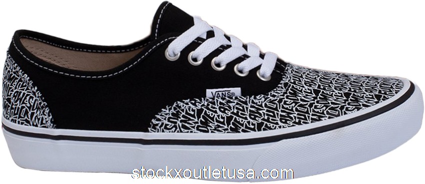 Outlet Vans Authentic Fucking Awesome Black