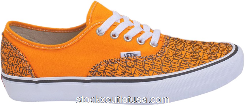 Outlet Vans Authentic Fucking Awesome Orange