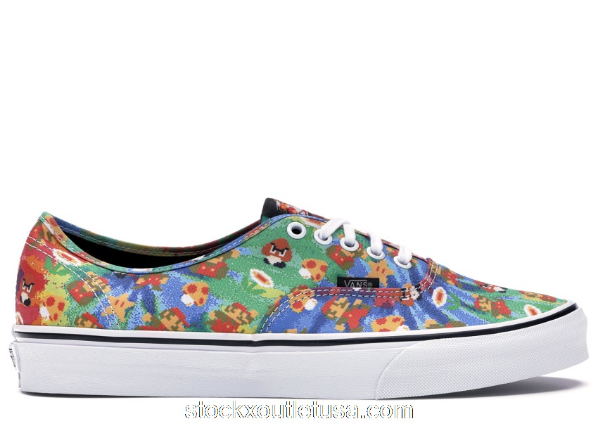Outlet Vans Authentic Nintendo Super Mario Bros Tie-Dye VN0004MLJPA