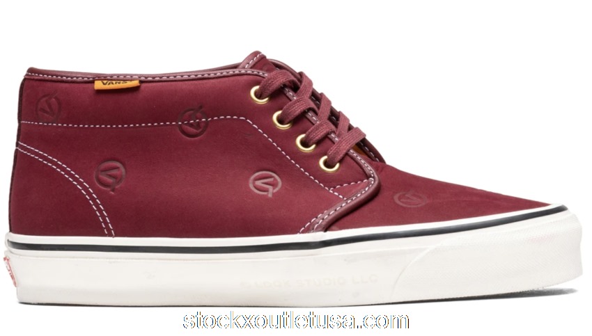 Outlet Vans Chukka LX LQQK Studio Burgundy