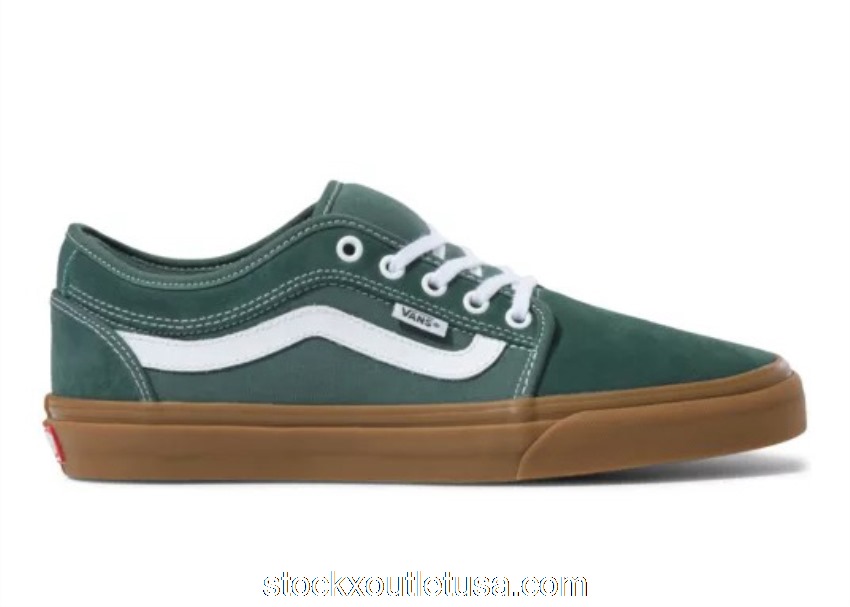 Outlet Vans Chukka Low Sidestripe Jungle Green Gum VN0A5KQZA18