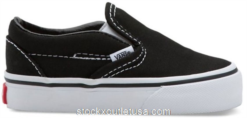 Outlet Vans Classic Slip-On Black White (TD) VN000EX8BLK