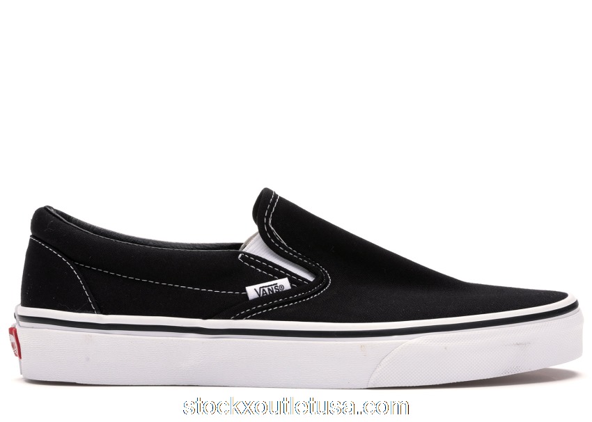 Outlet Vans Classic Slip On Black VN000EYEBLK