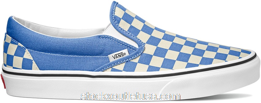 Outlet Vans Classic Slip-On Checkerboard Ultramarine VN0A4BV3TB6