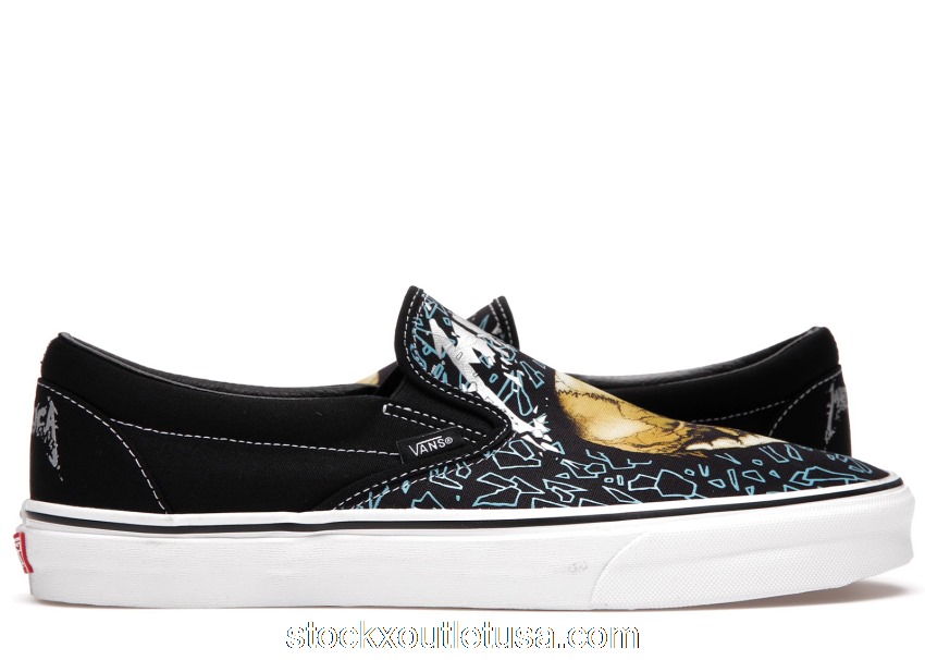 Outlet Vans Classic Slip-On Metallica The Black Album 30th Anniversary