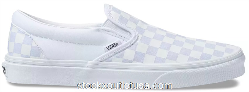 Outlet Vans Classic Slip-On White Checkerboard VN000EYEX1L