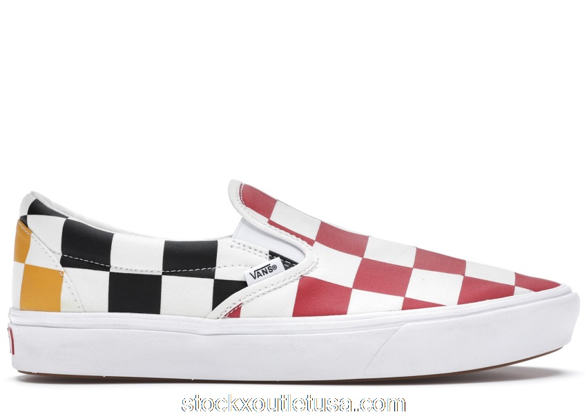 Outlet Vans Comfycush Slip-On Half Big Checker