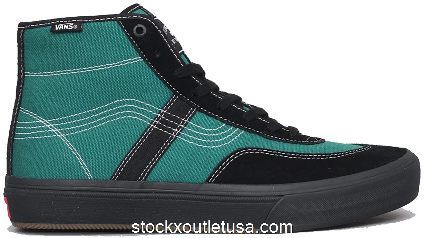 Outlet Vans Crockett High Quasi Skateboards Black VN0A4VHT2ID1