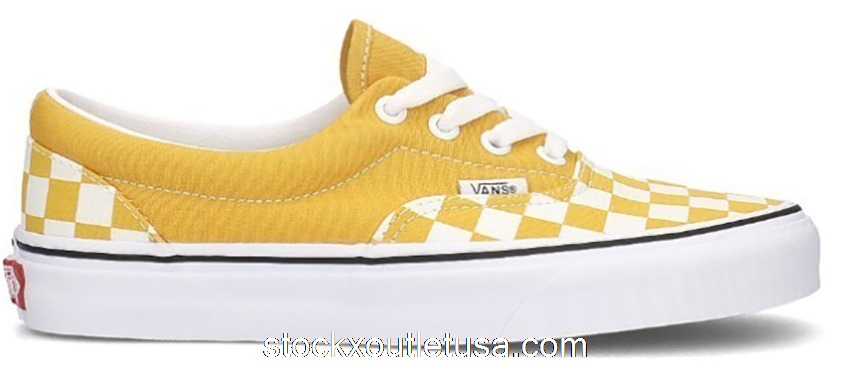 Outlet Vans Era Checkerboard Yellow VN0A38FRVLY1