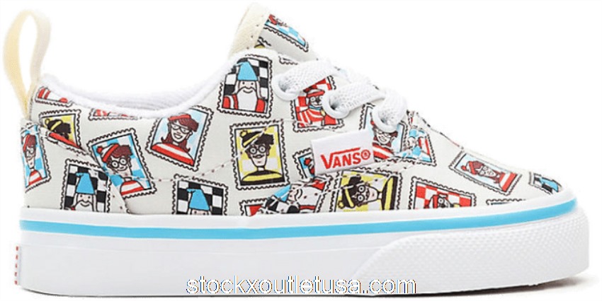 Outlet Vans Era Elastic Lace Wheres Waldo Postage (TD) VN0A4P393SJ