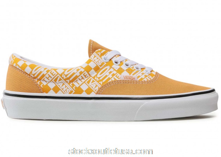 Outlet Vans Era Off The Wall Gold White VN0A54F13S61