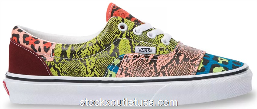 Outlet Vans Era Patchwork Leopard Snake