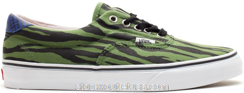 Outlet Vans Era Style 46 Supreme Zebra Olive VN-OLO844XF