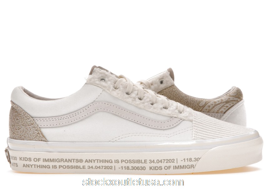 Outlet Vans Old Skool 36 DX Kids of Immigrants Anything is Possible